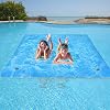 Floating Water Pad Mat, 3-Layer Swimming Floating Foam Pad, 9 x 6 Water Pad with Storage Straps for Adults Water Activities Swimming Pool, Lake, Sea