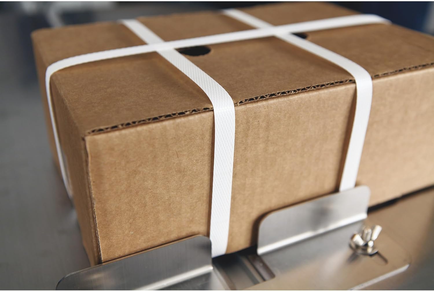 Ironton 1/2In. Poly Strapping - 4,500Ft. Roll, 8In. x 8In. Core