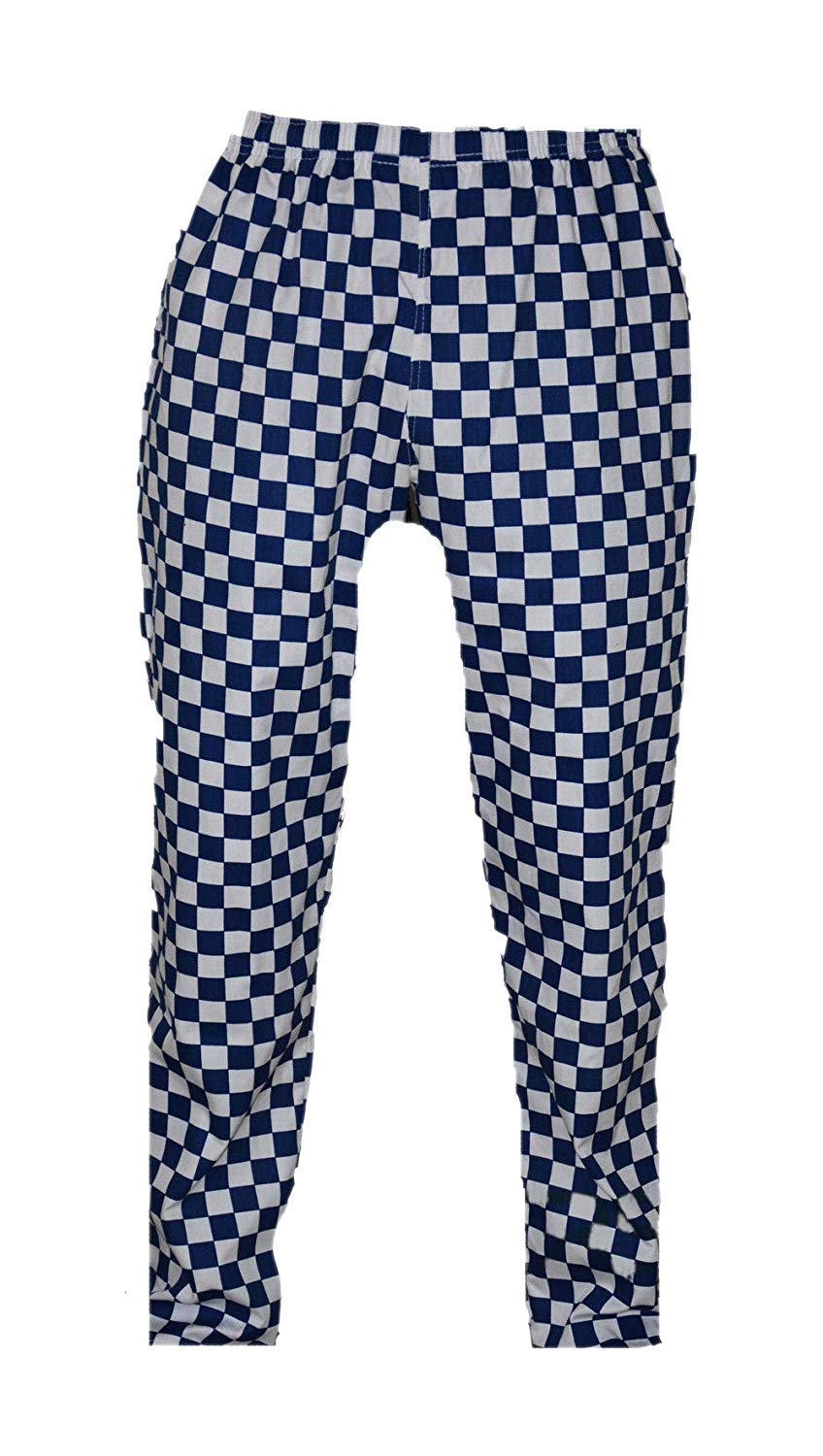 Black Pepper Plain Poly Cotton Professional Kitchen Chef Trouser and Sizes: XS - 3XL (5XL, Royal/White)