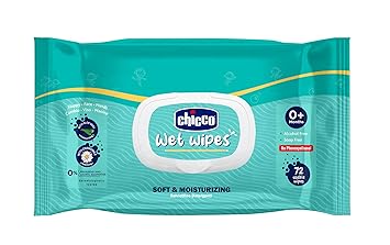 Chicco Wet Wipes 72 Pcs with Fliptop | Free From Phenoxyethanol, Parabens & Alcohol - image, photos