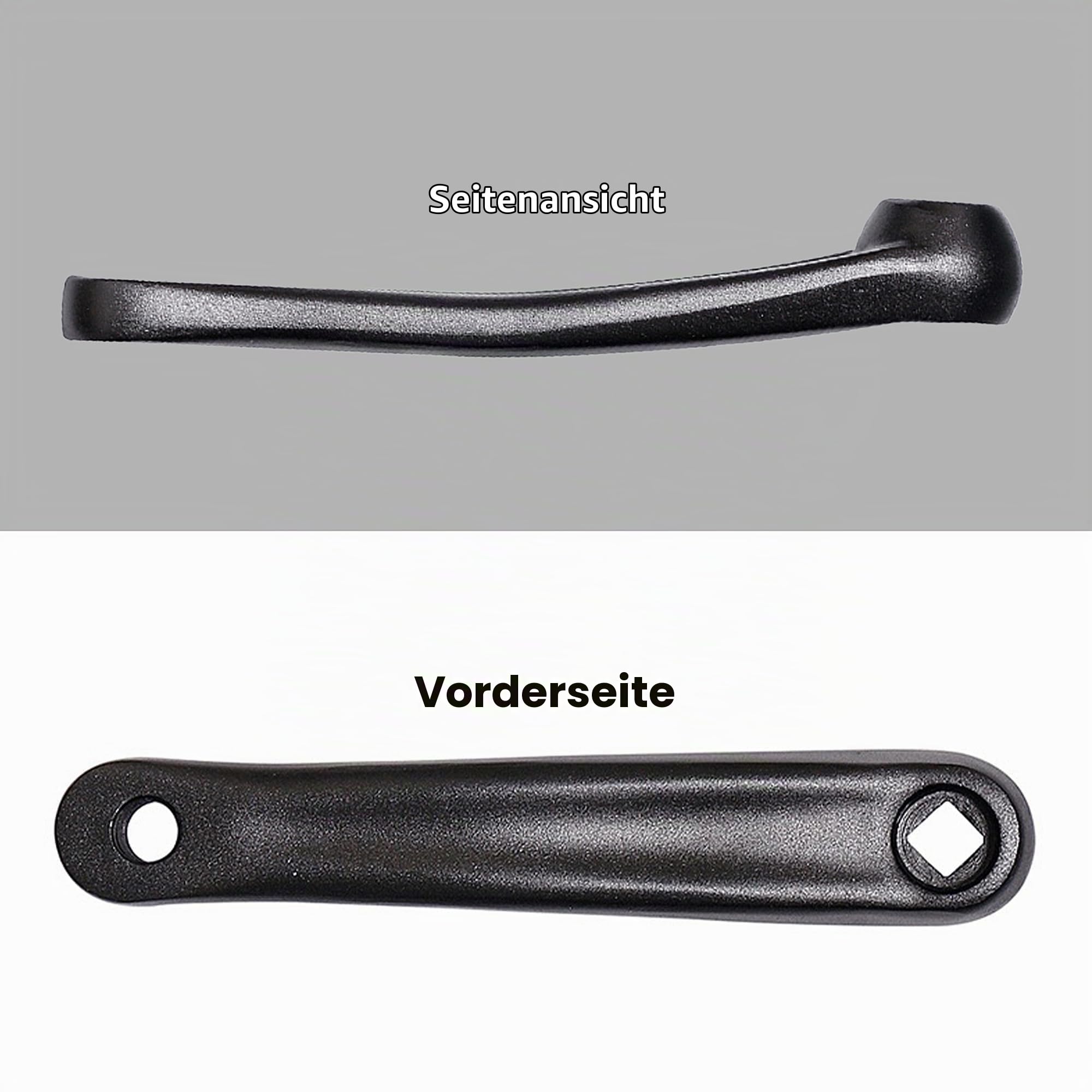 Fahrrad Kurbel, Fahrrad Kurbelgarnitur, 170mm Fahrrad Kurbelarm, Kurbel Fahrrad Linker Arm, Rhombischen Loch Tretkurbel Fahrrad, Kurbelarm Fahrrad für Fahrrad, Mountainbike, Rennrad (Links x Rechts) Sport & Freizeit