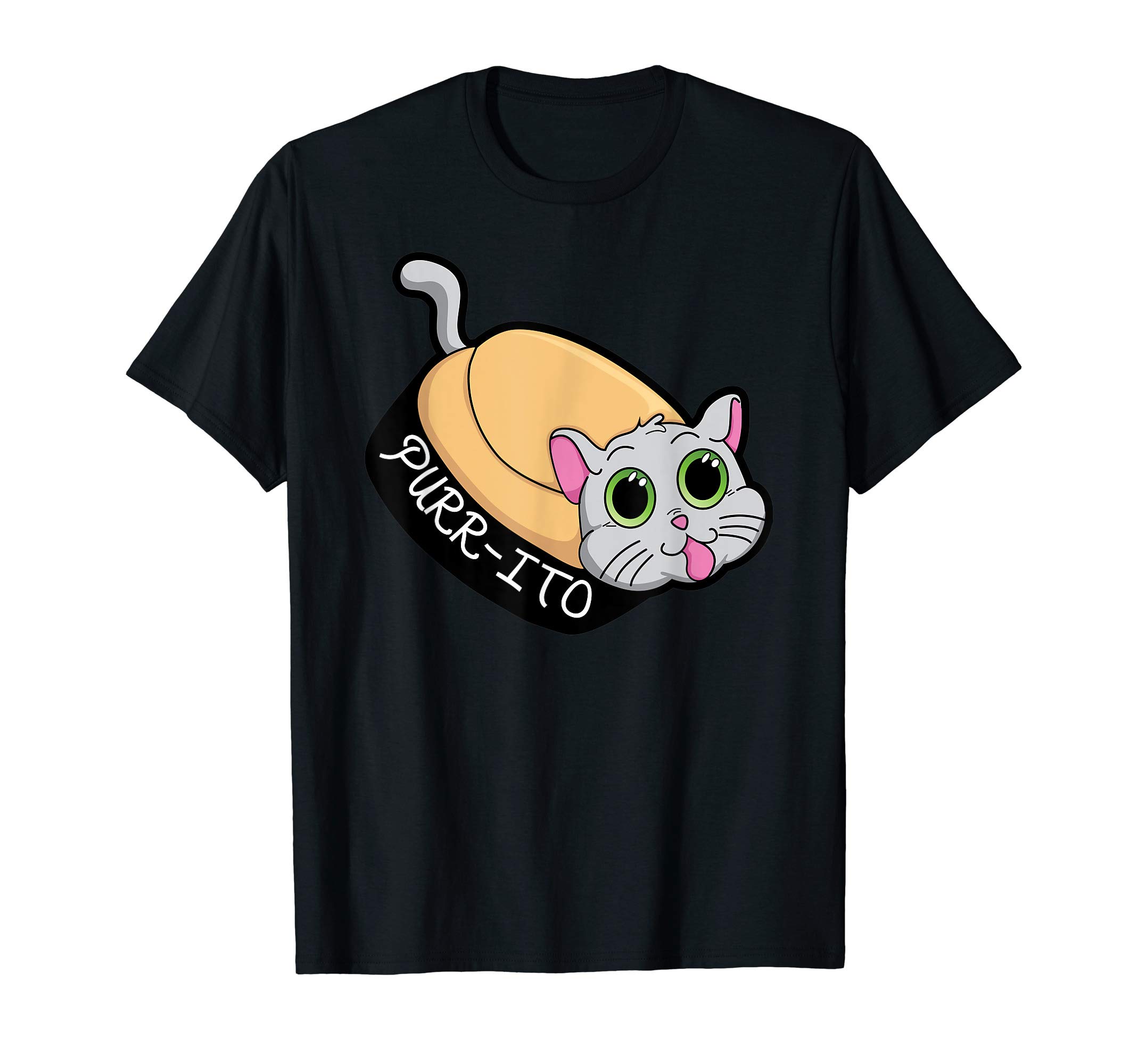 Purr Ito Funny Burrito Kitty Cat Pun T Shirt Desertcart Seychelles