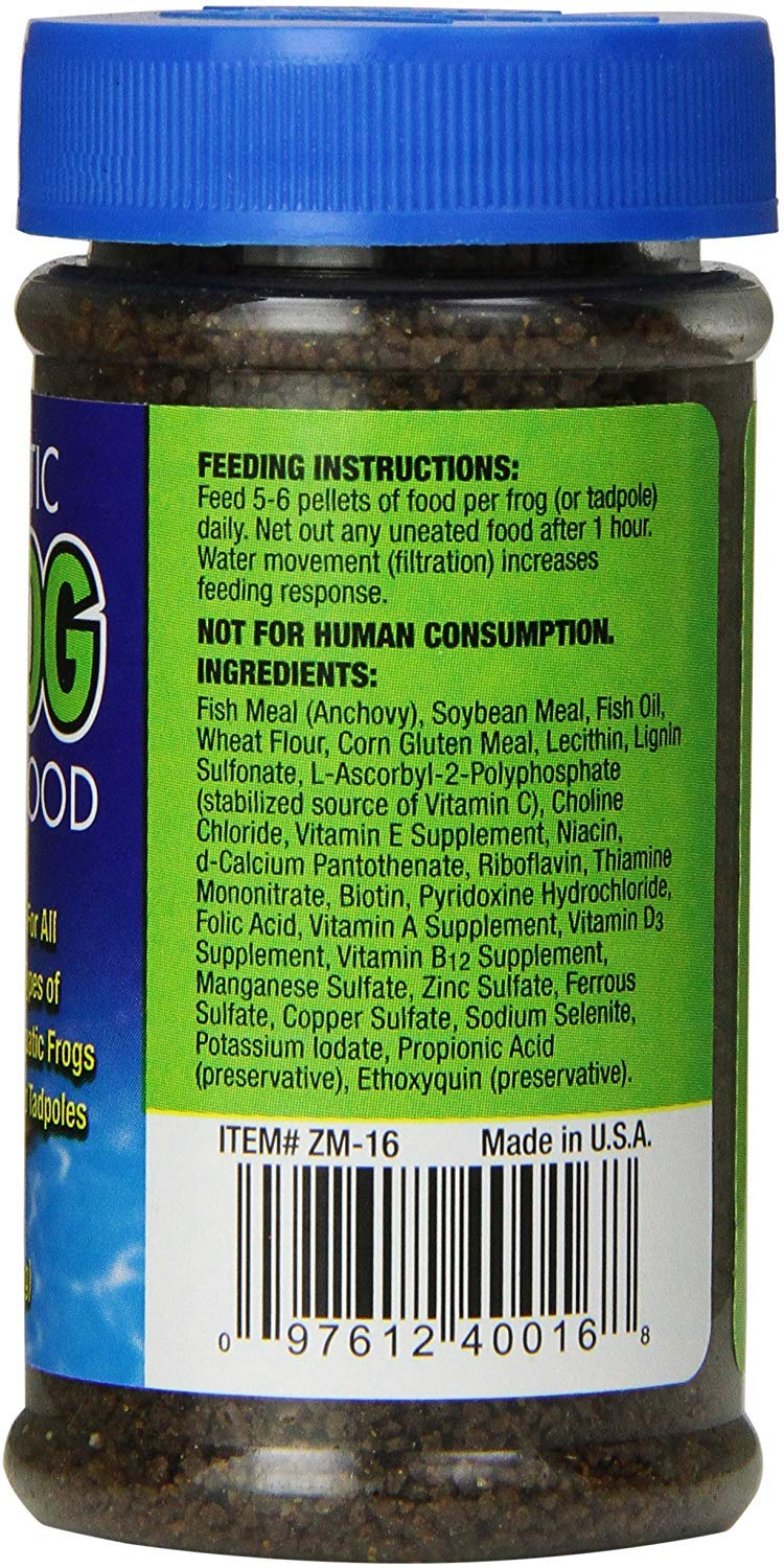 Zoo Med Aquatic Frogs and Tadpoles Healthy Food Micro Pellet 2 Ounces - 12 Pack