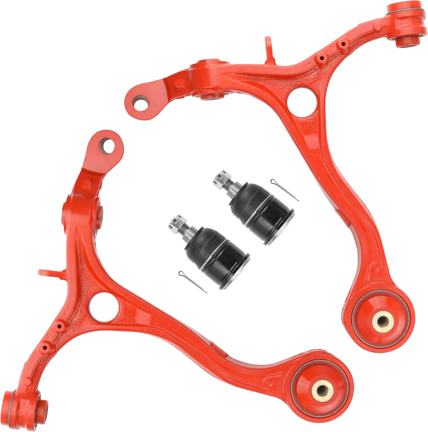 Front Lower Control Arms with Ball Joints for 2008-2012 Honda Accord & 2009-2014 Acura TSX, 4PCS Front Suspension Control Arm Replacement - K641112 K641113