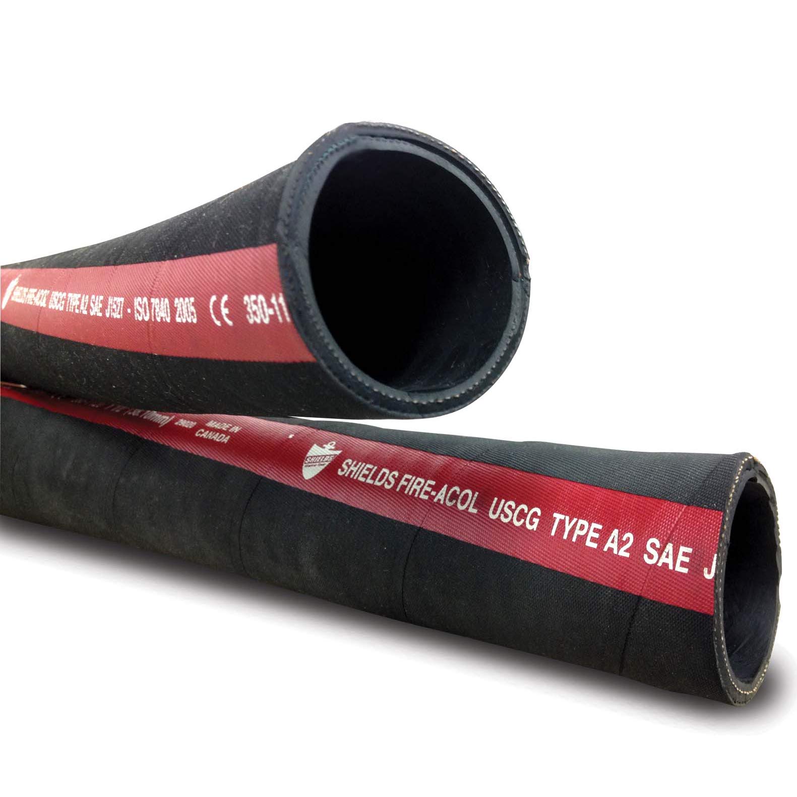 SHIELDS MARINE HOSE P 2IN X10 FT Type A FIRE-A COL
