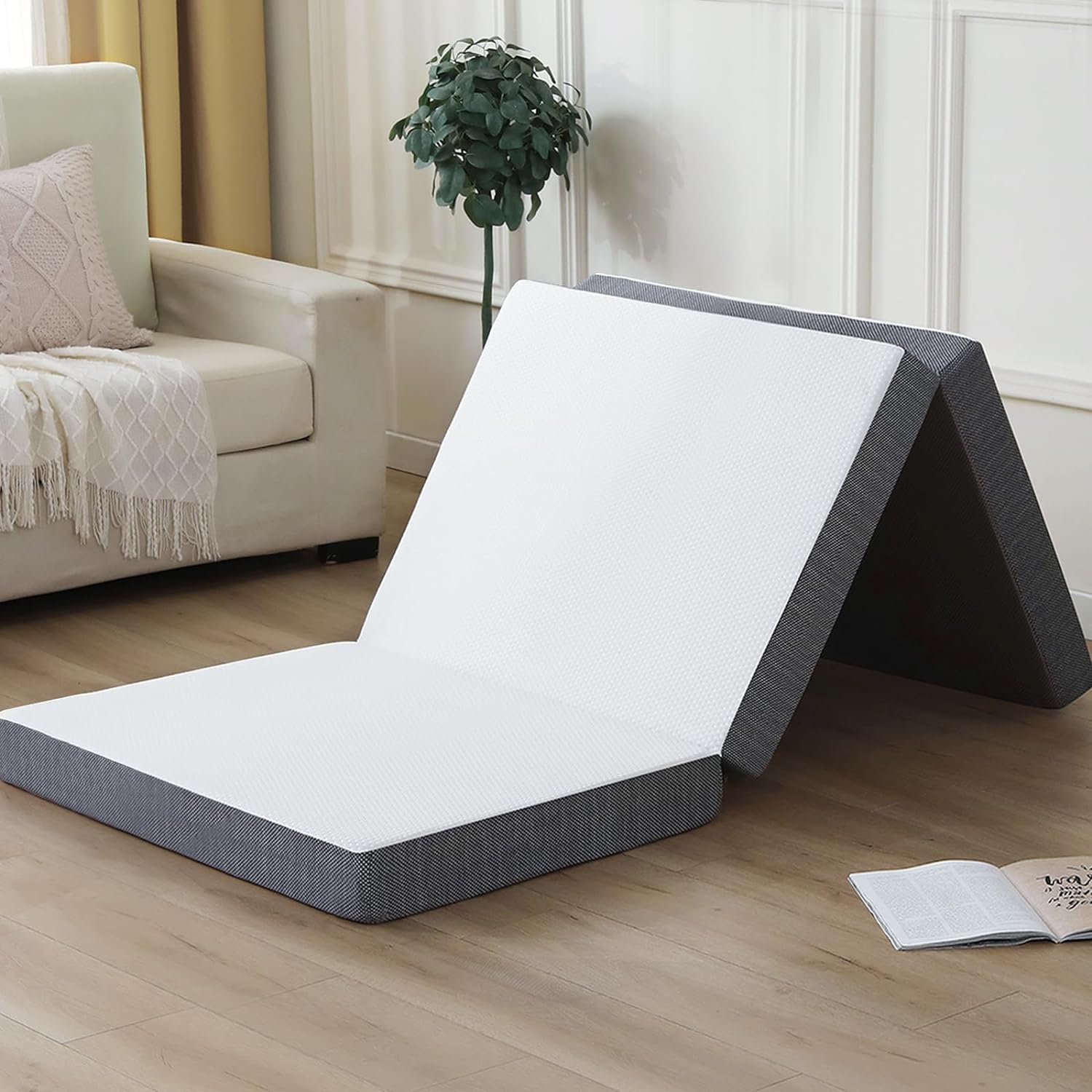Matelas Pliable Enfant 190x65cm - Lit Invité - Voyage - Housse Lavable - Épaisseur 9cm - OEKO-TEX