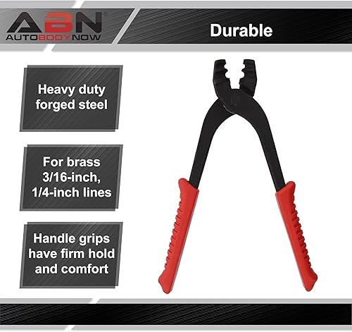 Miniatura 2 de ABN Herramienta de doblado de línea de freno para tubería automotriz, 316 y 14 pulgadas, alicates de tubo doblador de tubería para freno, línea de