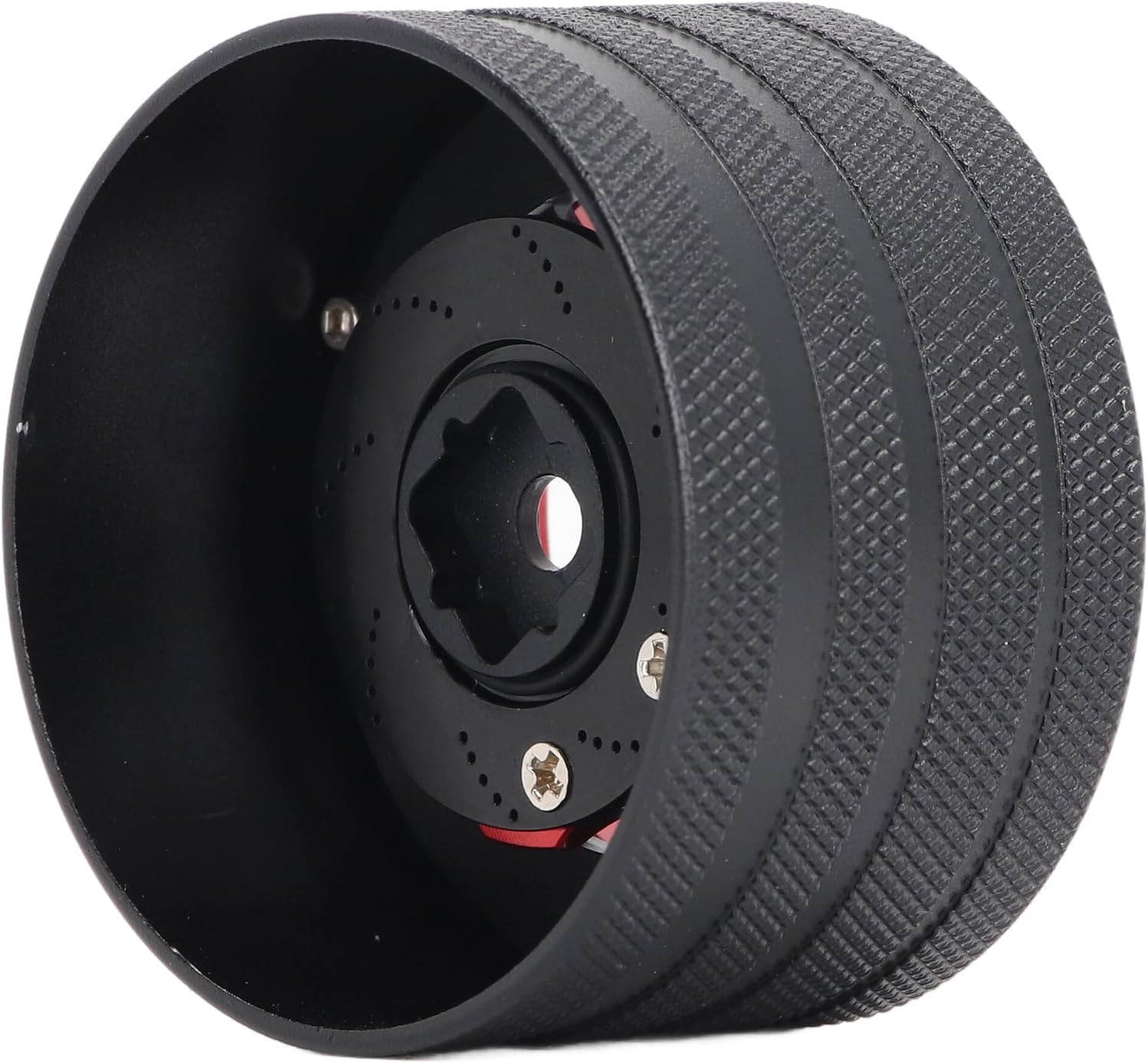 RC Hand Wheel Aluminum Alloy Lightweight Impact Remote Control Handwheel for, Aluminum RC Hand Wheel Remote Control Steering Wheel Replacement Handwheel for Futaba (Red)