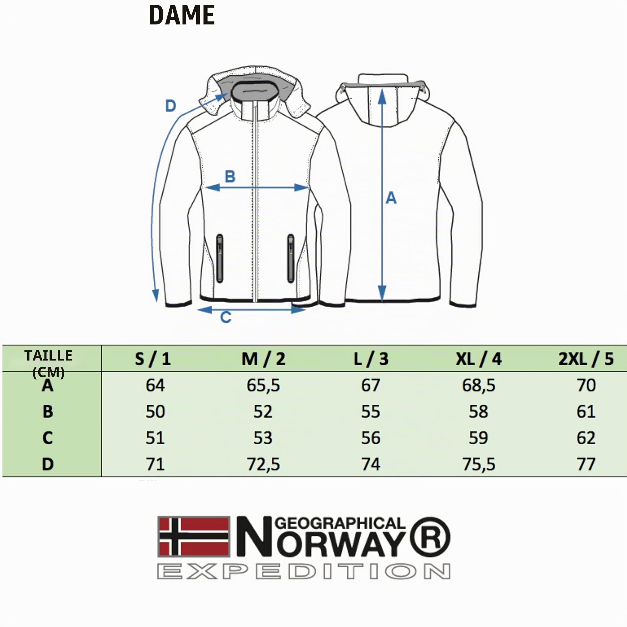 Geographical Norway Tilsitt Lady Softshell Femme Femme (lot de 1)