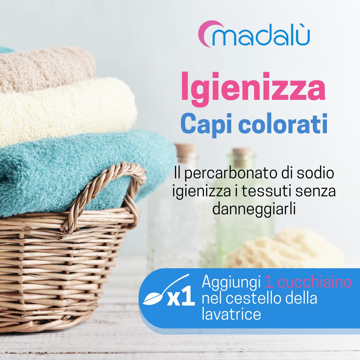 Percarbonato di Sodio per Bucato Puro (15 Kg, 2500 Lavaggi) Smacchiatore Bucato Sbiancante Smacchiante Igienizzante Naturale, Antimuffa, Busta Richiudibile