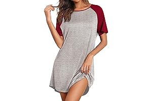 Cozy Sleepwear Essential: Short-Sleeve Night Shirts for Women