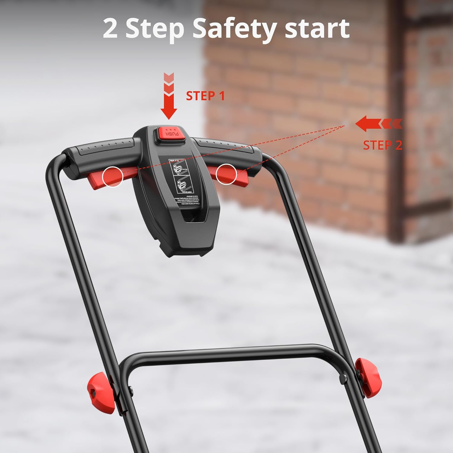 18-Inch Electric Snow Blower, 30 FT Throw Distance, 15-Amp Corded Snow Thrower, 2200 RPM Motor, Lightweight Snow Removal Machine for Driveway, Sidewalk, Patio & Small Yard