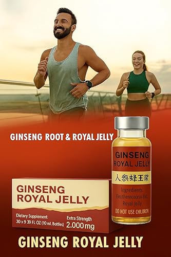 Miniatura 3 de Nationwide Ginseng Royal Jelly, suplemento dietético extra fuerte, 2000 mg, 30 viales x 0.35 onzas líquidas