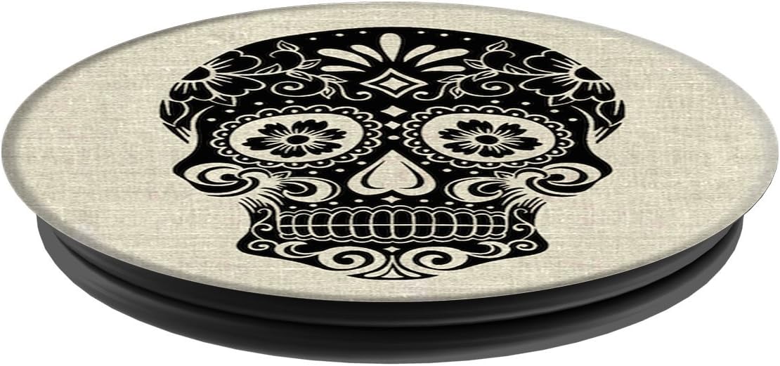PopSockets: Collapsible Grip & Stand for Phones and Tablets - Sugarskull on Linen