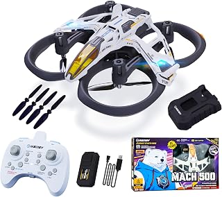 MACH 500 Toy Drones for Kids with Replacement Blade Propellers (4 pcs) and High Efficiency Battery Charger,Mini Micro Nano Indoor RC Quadcopter for Age 8-12 10-15 12-14,Kids Drone with LED Lig