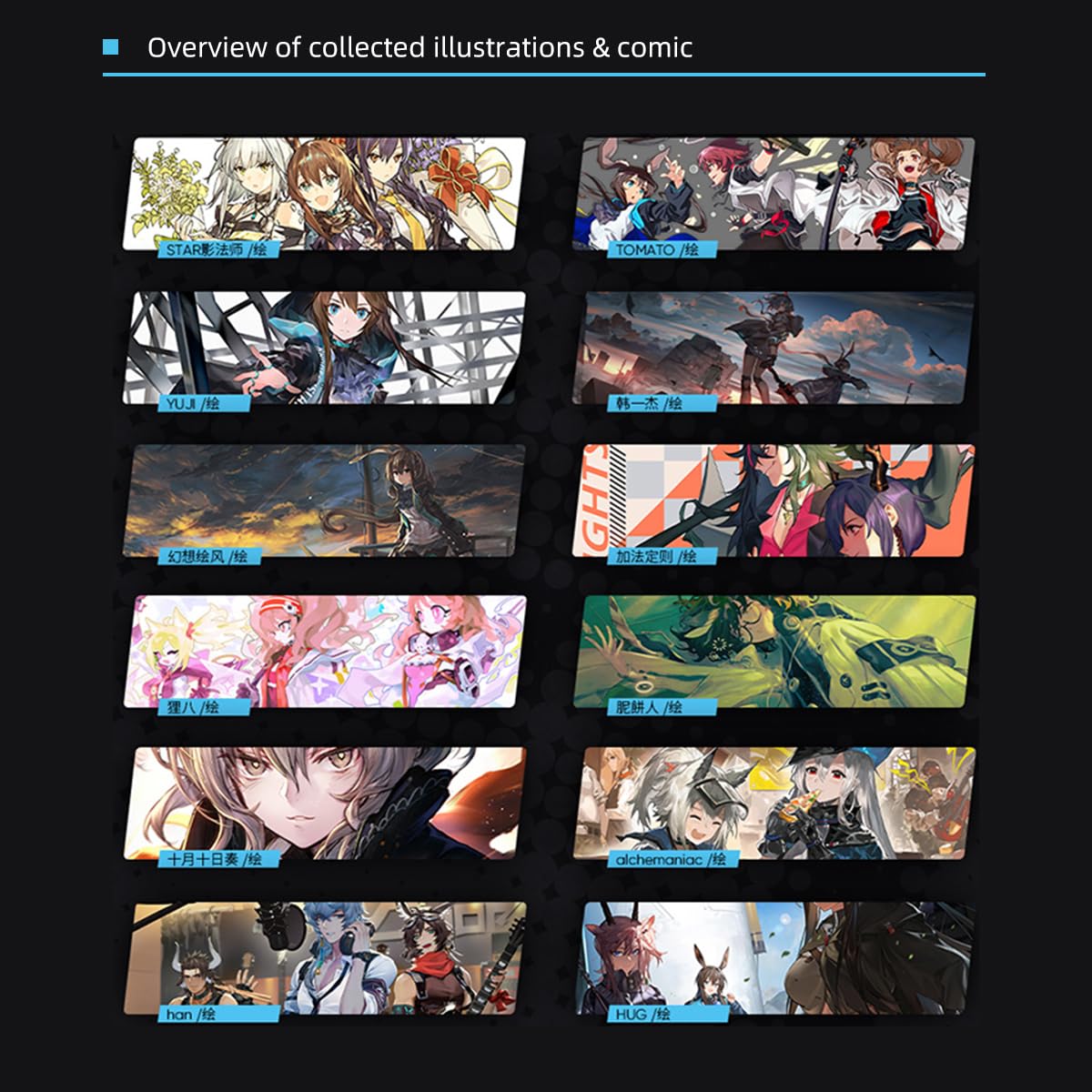 Amazon.com: RZAHUAHU Arknights Official Merch Illustration Vol.1