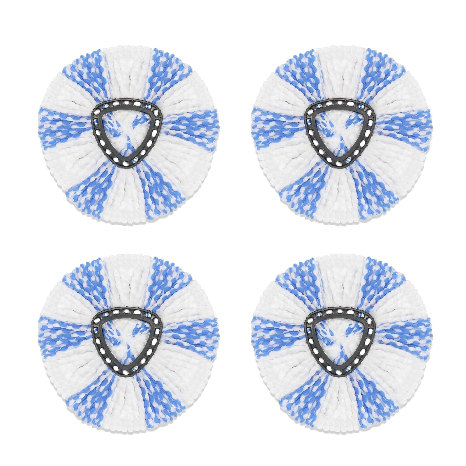XUSHCL 4 Pack Microfiber Spin Mop Replacement Head Refills Compatible with Vileda Spin Mop，Easy Rinse Cleaning