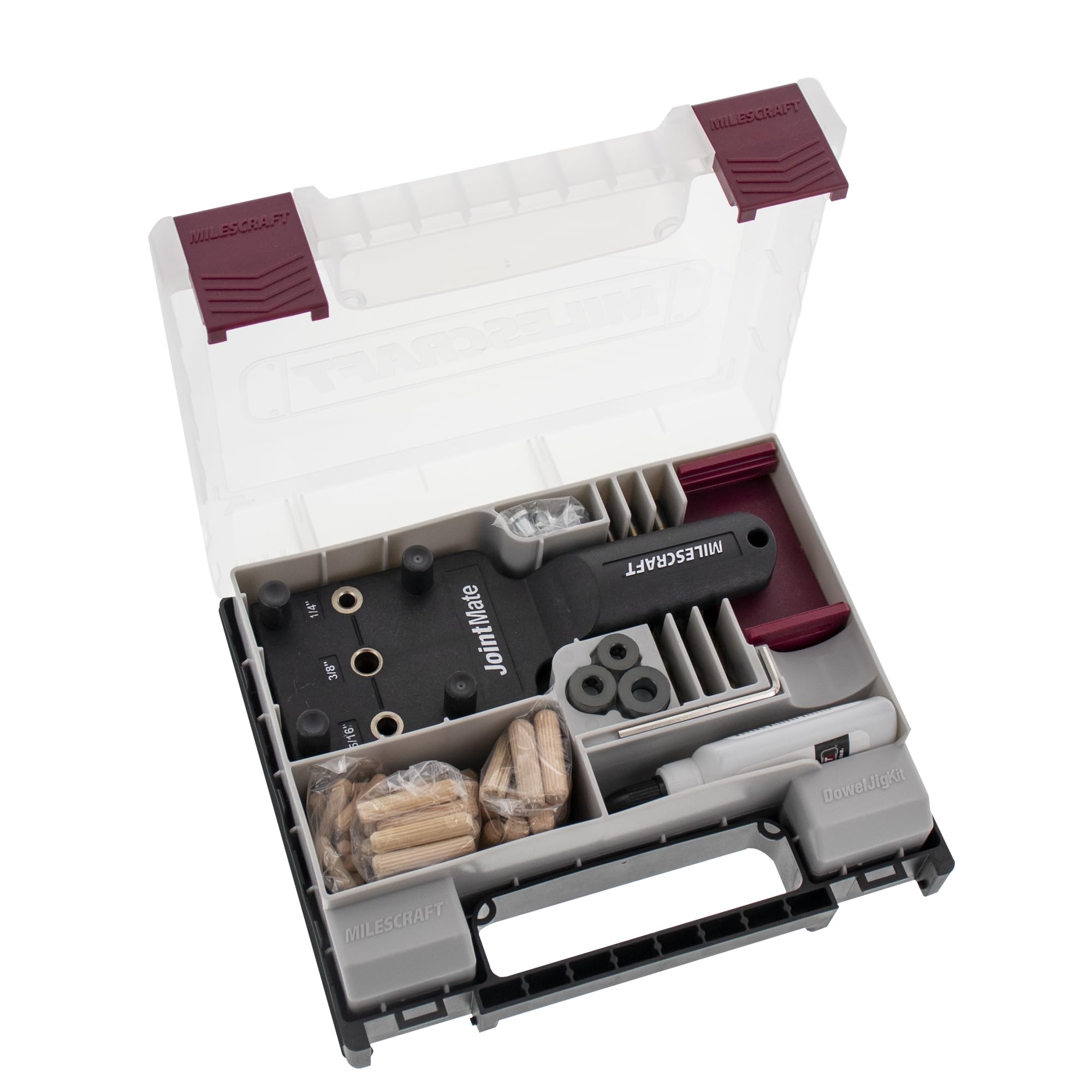 Milescraft1383 Dowel Jig Kit New Improved Self Centering Handheld