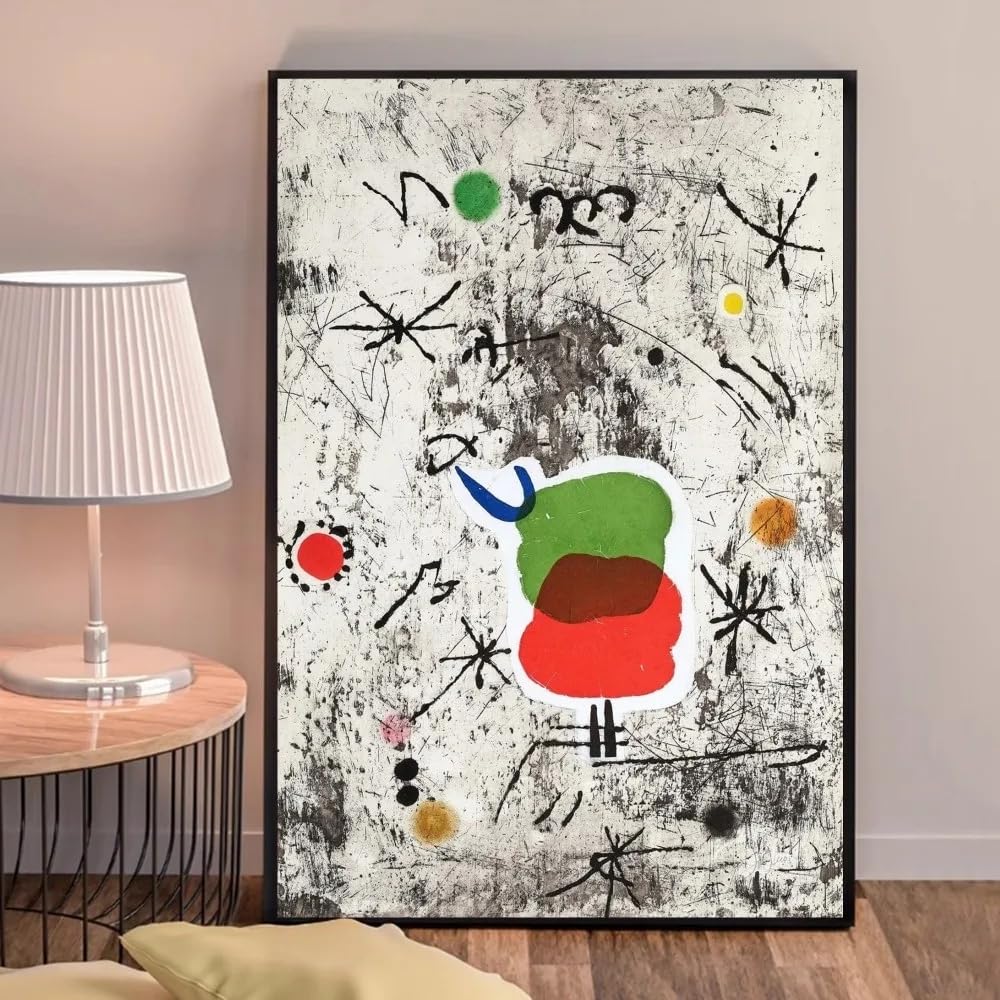 GKUVBF Joan Miro Modern Surrealism Art Classic Vintage Posters Canvas Printing Wall Art Decoracion Painting(50x70cm/Frameless)