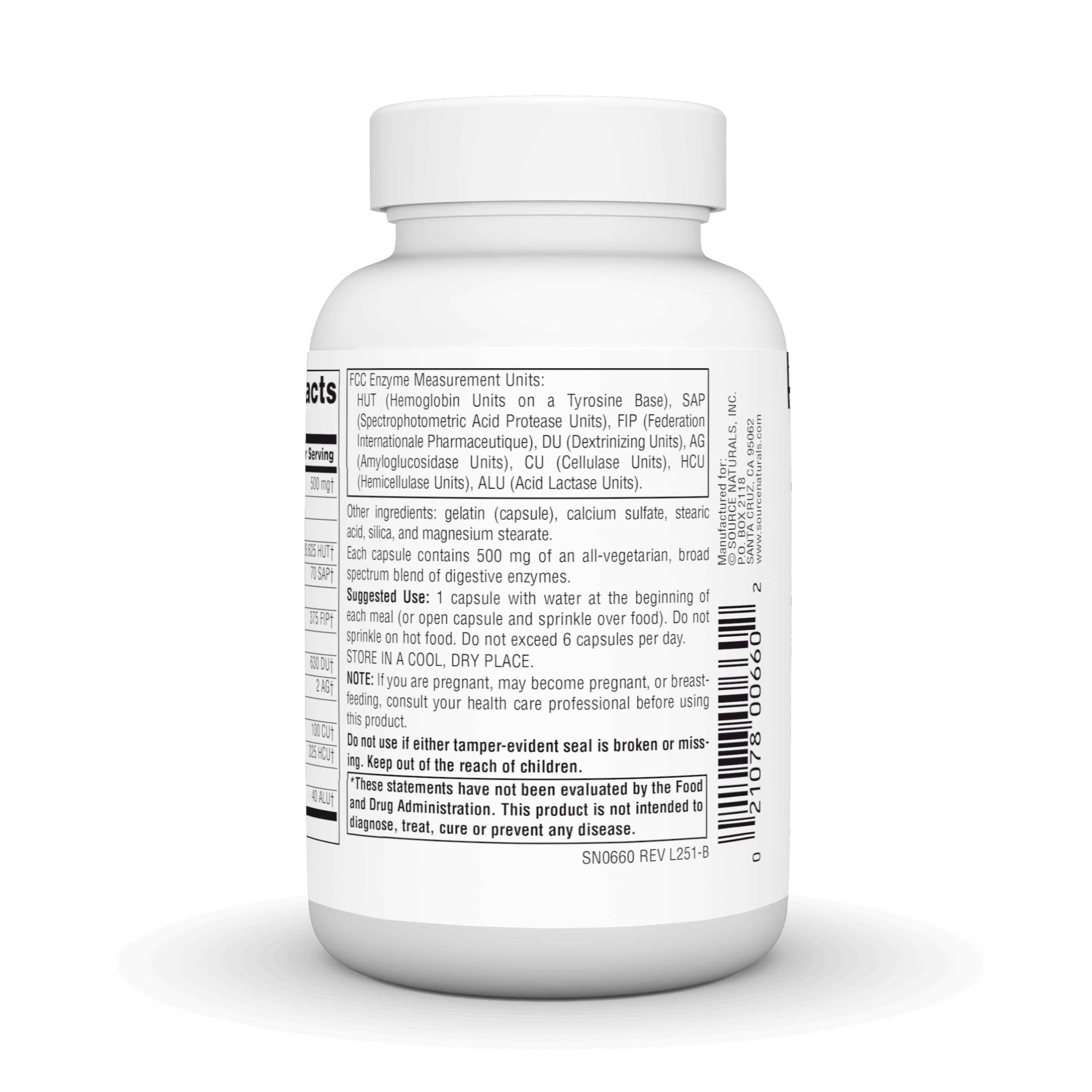 Source Naturals Daily Essential Enzymes, 500 mg - 120 Capsules — Amazon image 4