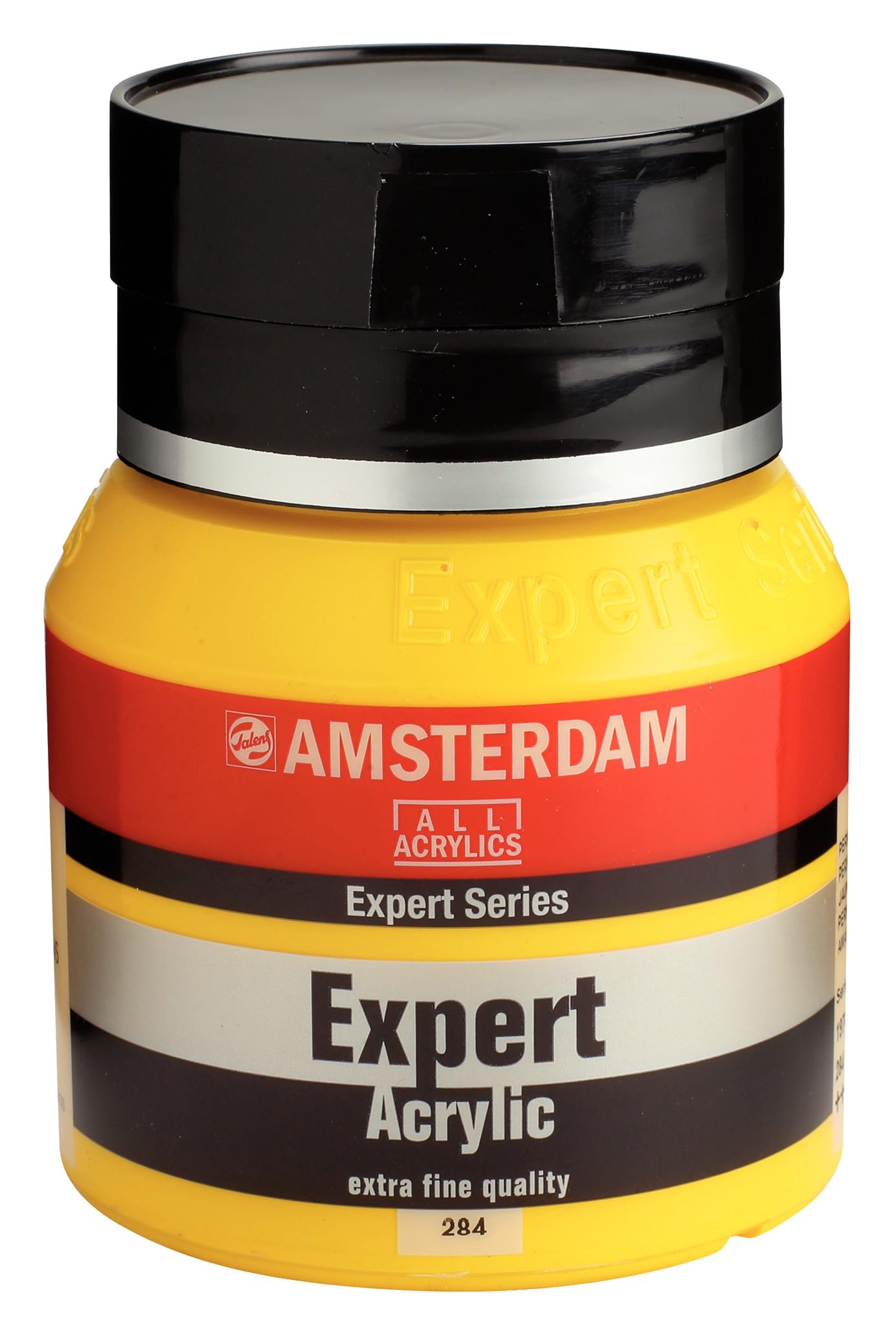Amsterdam Expert Series Acrylic Jar 400 ml - Permanent Yellow Medium 284 - Semi-Opaque Color - Professional Artist Quality