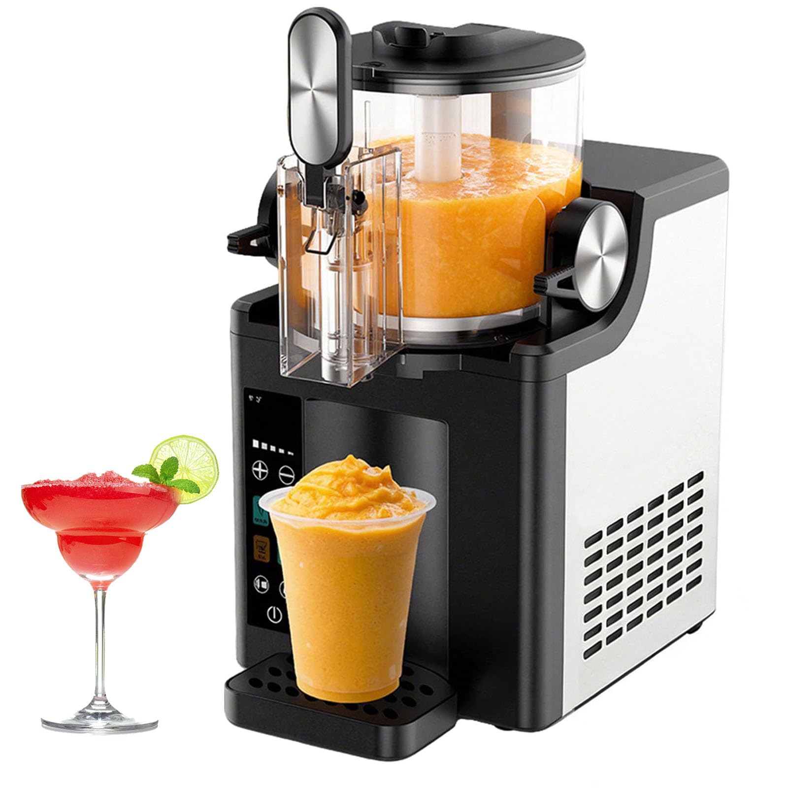 Macchina per granite, macchina per bevande congelate con 4 modalità preimpostate, funzione autopulente, distributore automatico di bevande fredde per slush, frappè e cocktail