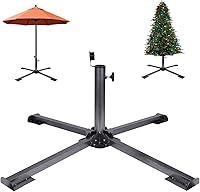 Vista 1 de Soporte de anclaje plegable para patio, ajustable, portátil, anclaje de playa, hierro templado, resistente, soporte para sombrilla de patio al aire