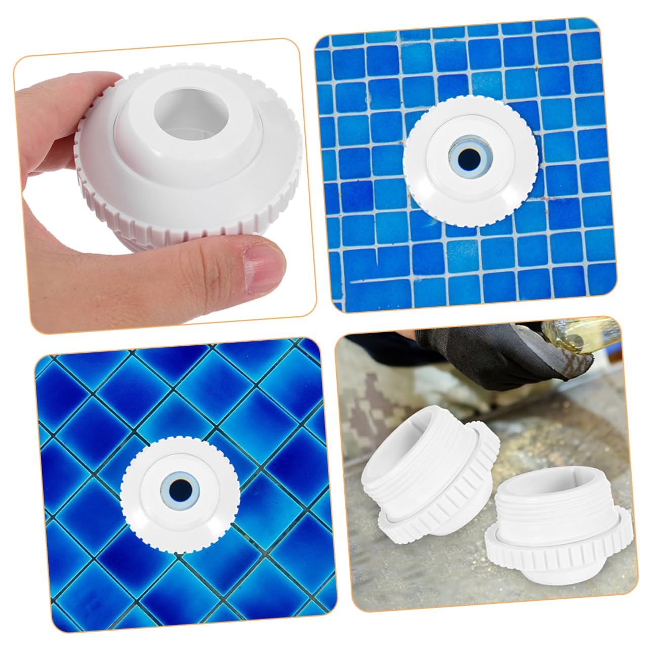 Toyvian 5 Series Boquilla De Masaje para Piscina Accesorios para Piscina Accesorio para Piscina Salida De Agua para Masaje De SPA Pieza De Piscina Piezas De Repuesto para 2 Piezas x 5