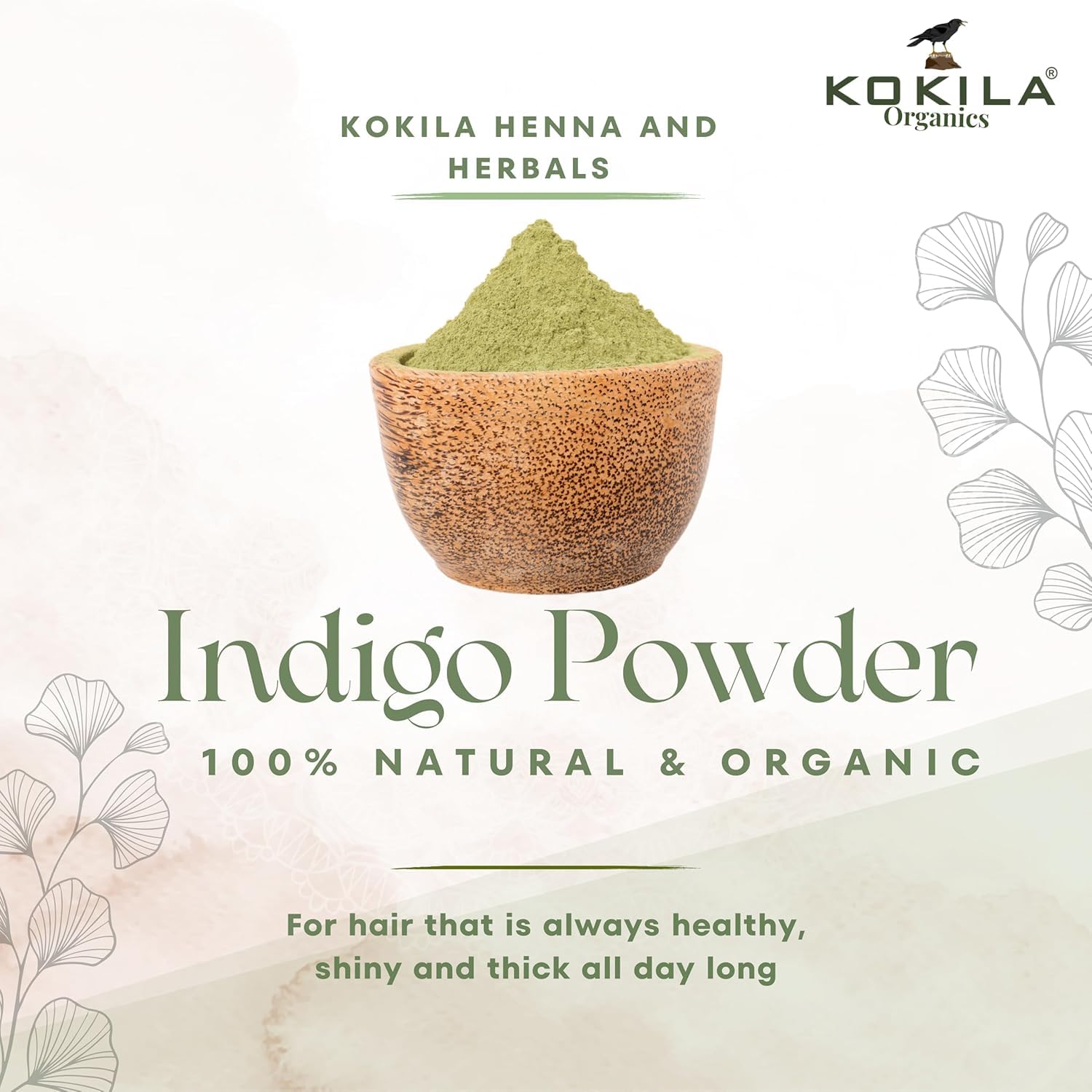100% Organic & Naturals Indigo Powder - 200 gms / 0.44 LB Pound / 0.7 Oz - Indigofera Tinctoria- A 100% Organic Hair Dye - Color your hair dark brown to black with Henna(2 Packs - 100Gm each)