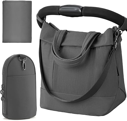 Bolsa de pañales grande de viaje a la moda cruzada para meses, bolsas para mamá al aire libre con bolsa aislada y cambiador