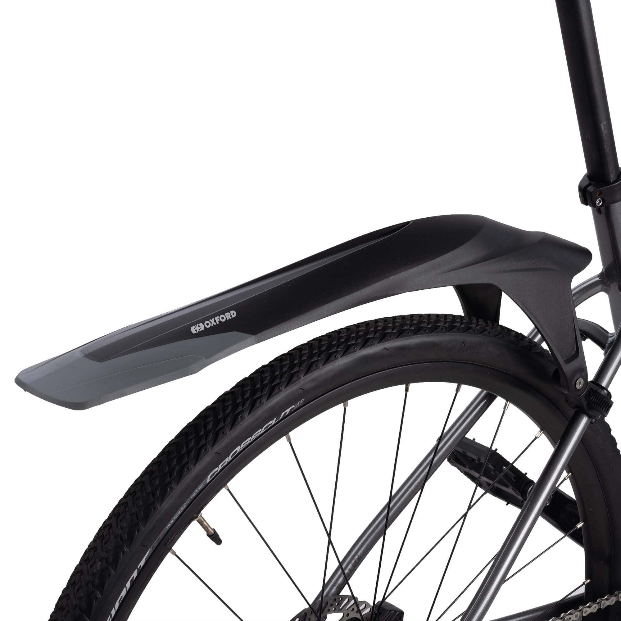 Oxford Mudstop FS vorne und hinten Set MU886 | MTB Mountainbike Fahrrad Schutzbleche Front and Rear Mountain Bike Cycle Mudguards, Schwarz, (F: 690mm R: 600mm)