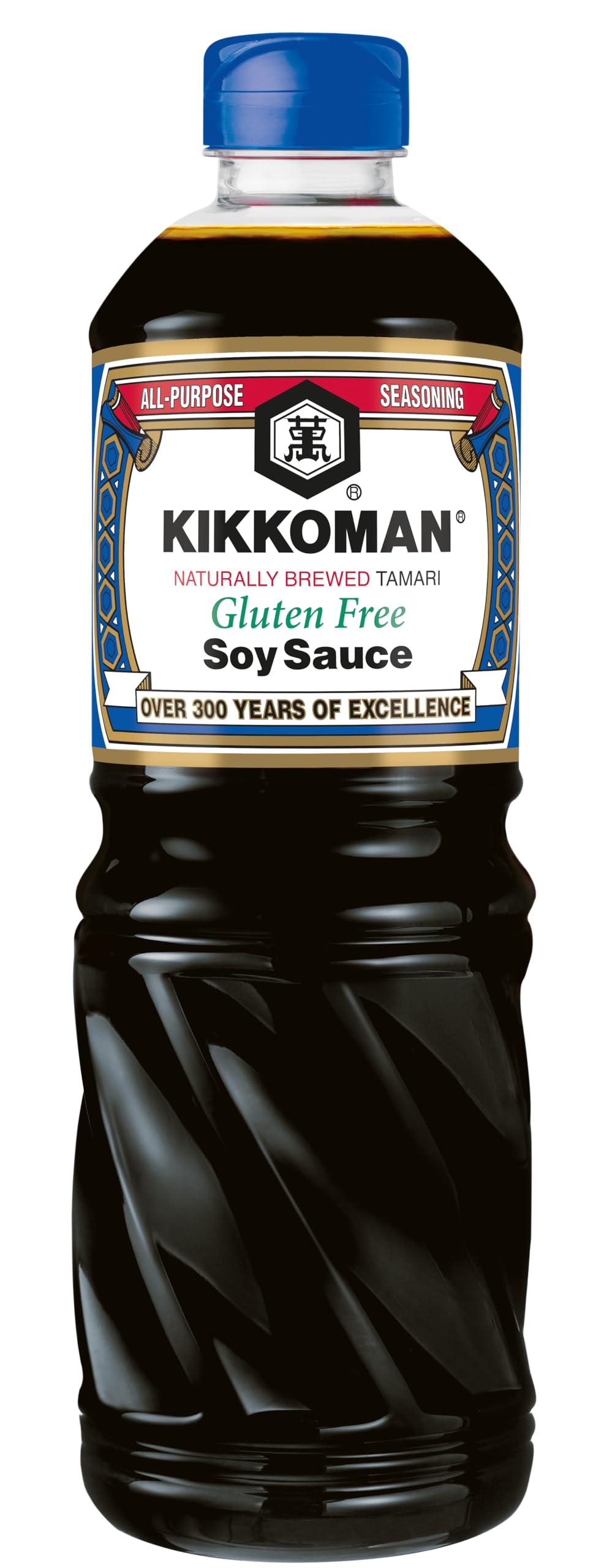 Kikkoman - Salsa de Soja sin Gluten, Fermentación Natural, Halal y sin Gluten, 1000ml