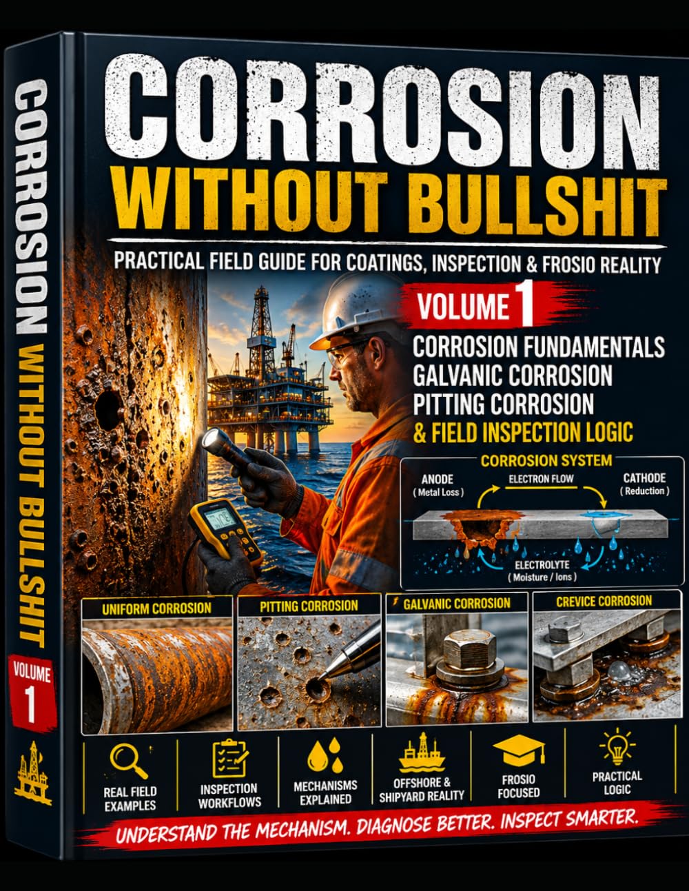 Corrosion Without Bullshit — Volume 1: Corrosion Fundamentals, Galvanic Corrosion, Pitting & Field Inspection Logic