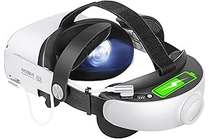 Q2 Elite Head Strap with 6800 mAh Battery Pack Compatible with Meta/Quest 2