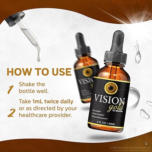 Miniatura 6 de Vision Gold Drops  Fórmula nano líquida oficial VisionGold con ingredientes naturales  Suplemento oral para claridad de visión, comodidad digital y