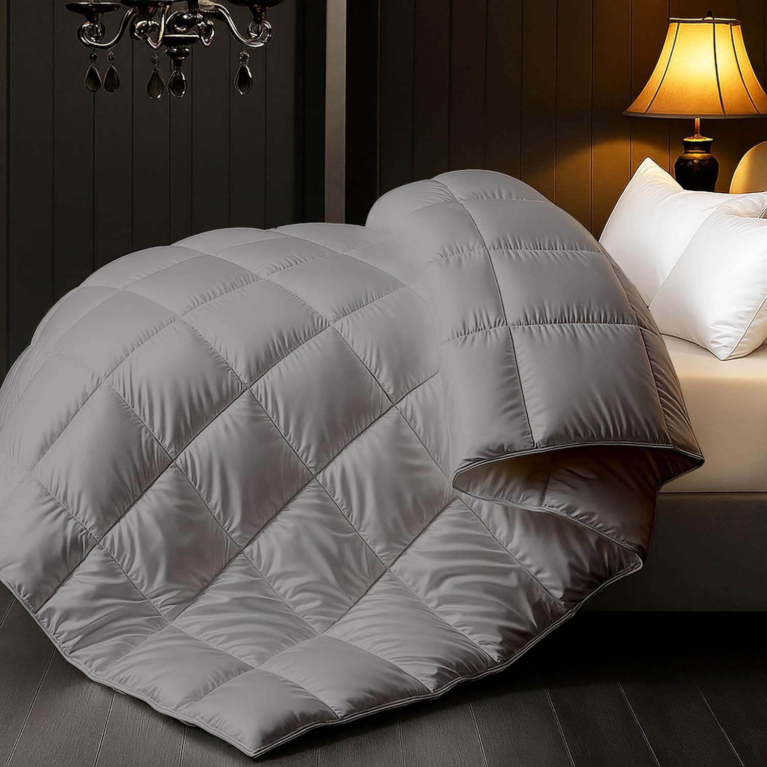Premium Ultra-Soft Satin Comforter 1 piece 400 GSM Designed for Luxurious Comfort, Smooth Finish, Lightweight Warmth, Elegant Style, Perfect for Modern bedrooms