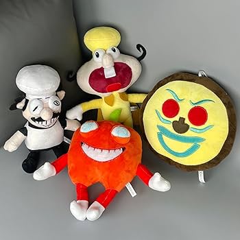 ピザ屋キャラクター ぬいぐるみ Amazon.co.jp: （12点セット）ピザタワーぬいぐるみ、ゲーム