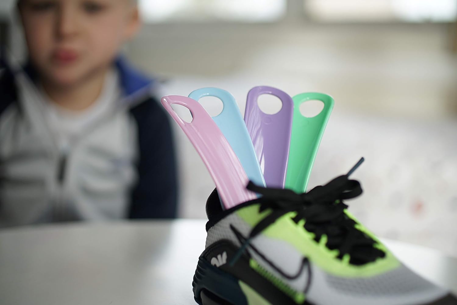 J&C Brands Shoehorn For Kids | Makes Putting On Your Kids Shoes Easy | Great Gift Idea | 4 Pack!