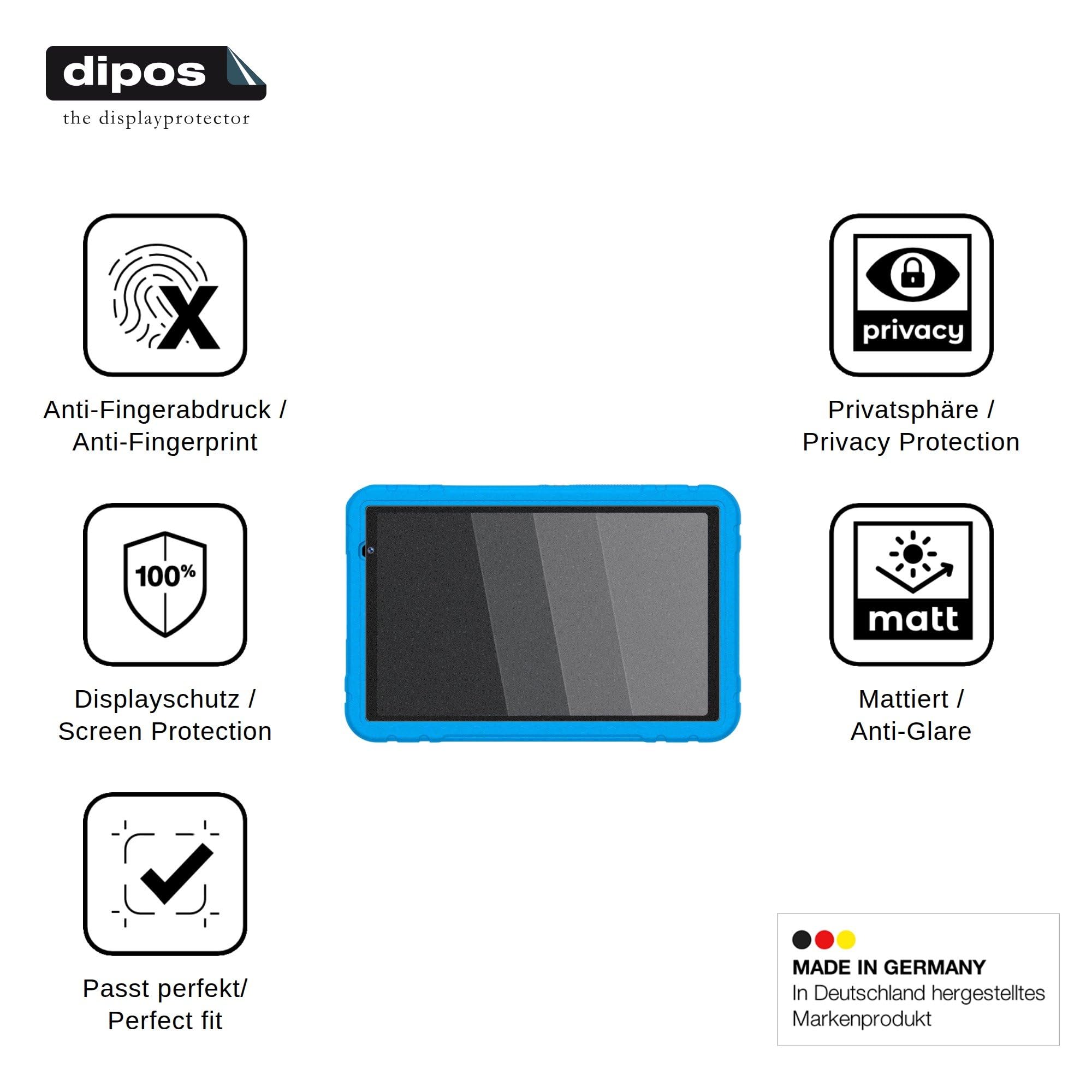 dipos Protector de Pantalla Antiespía para JUEDUR Kinder Tablet 10 Pulgada