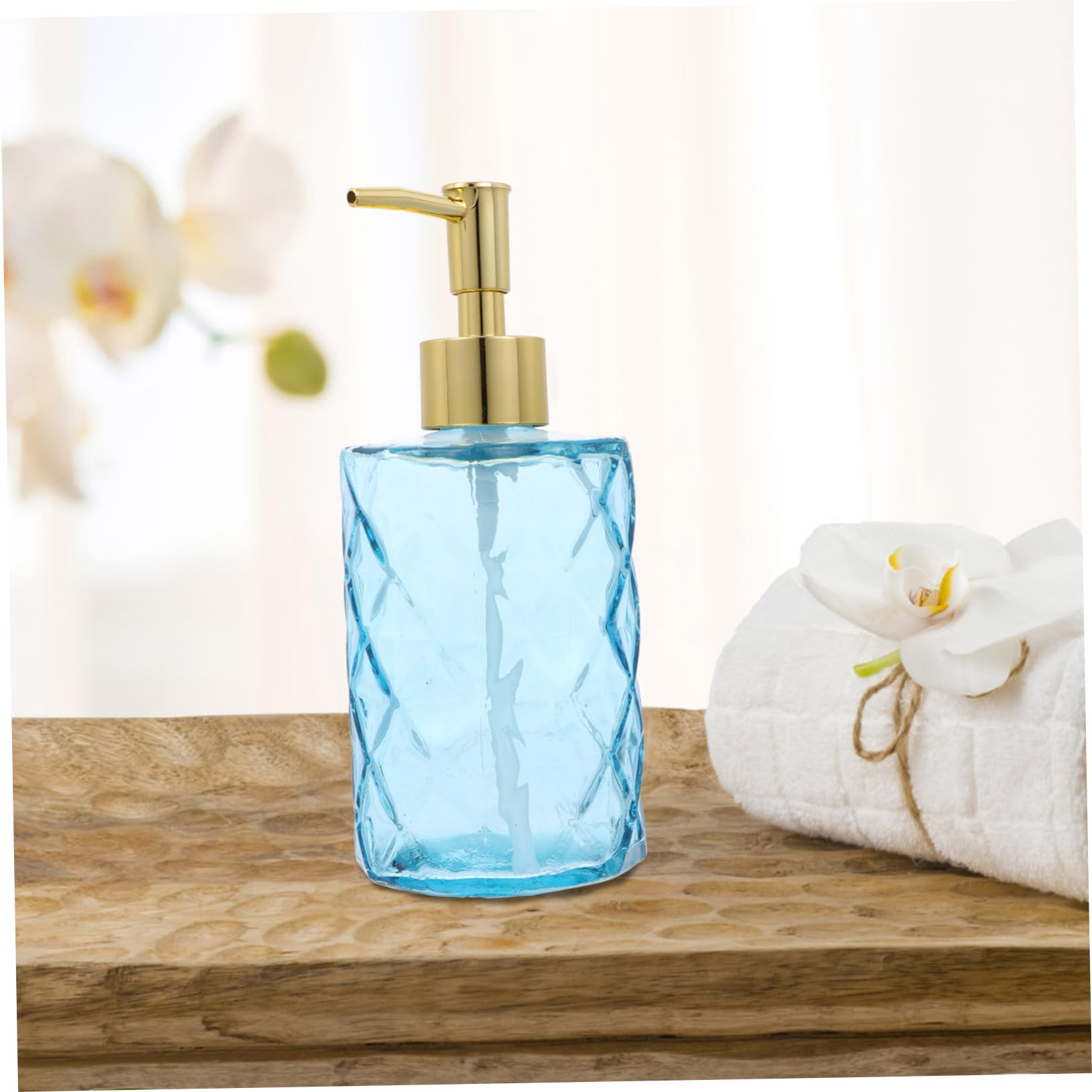 IMIKEYA 3piezas Botellas de Vidrio con Pulsador Botella de Champú para Baño Soporte para Almacenar Champú para Baño