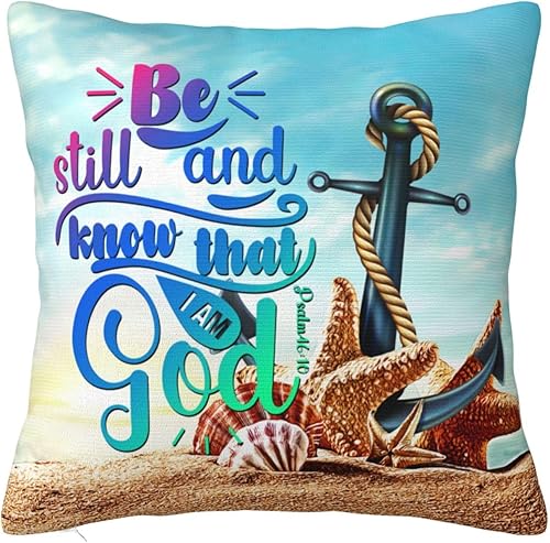 Regalos cristianos para mujeres de fe, regalos religiosos para mujeres, fundas de almohada cristianas de 18 x 18 pulgadas, regalos inspiradores para