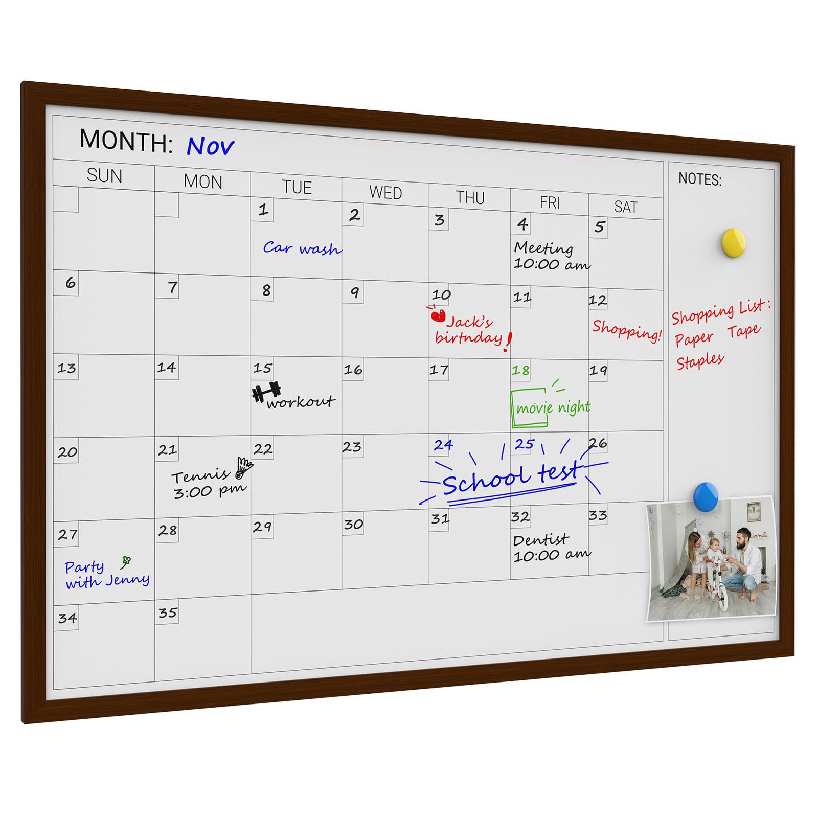 Amazon.com : Comix Dry Erase Calendar Whiteboard for Wall