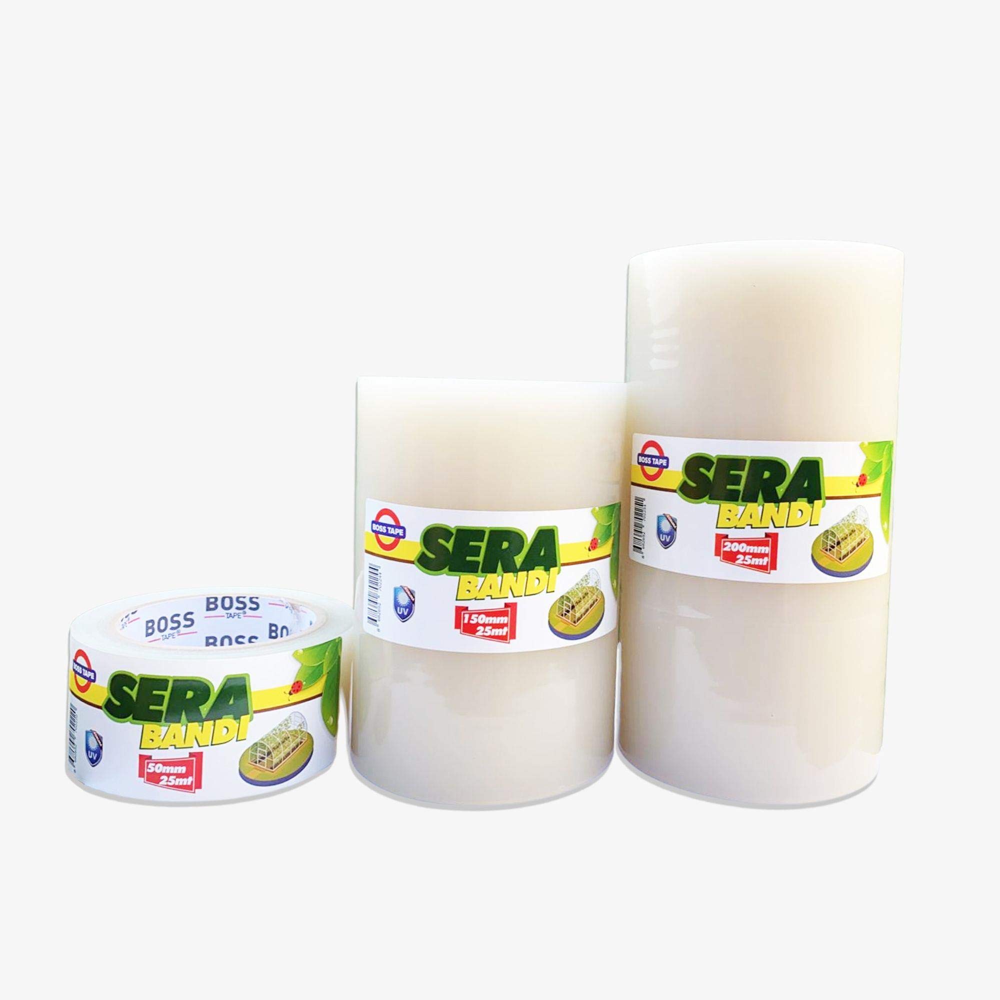 Boss Tape Sera Onarim Bandi, 90 Mikron PE, 150 mm x 25 m, Seffaf