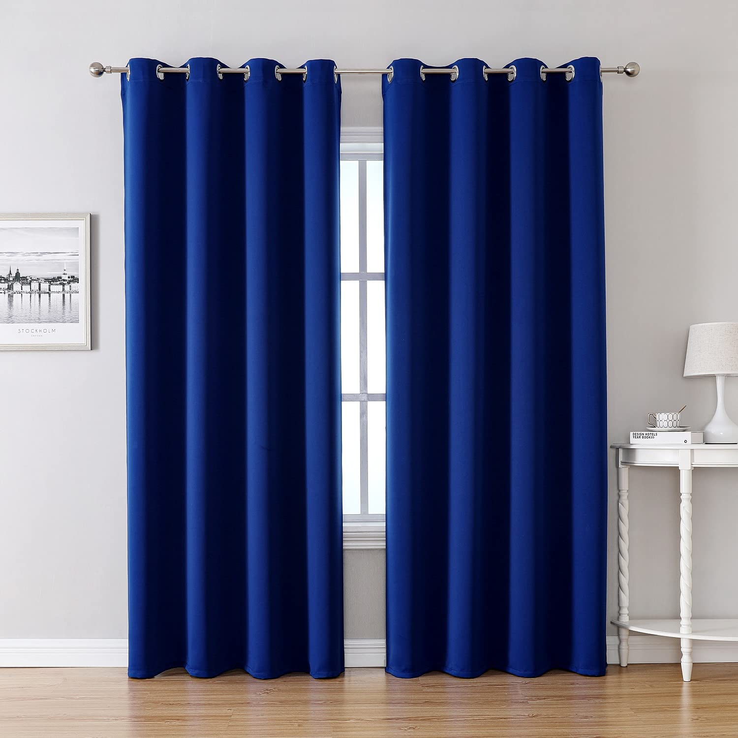 ChrisDowa Blackout Curtains for Bedroom and Living Room 102 Inches Long