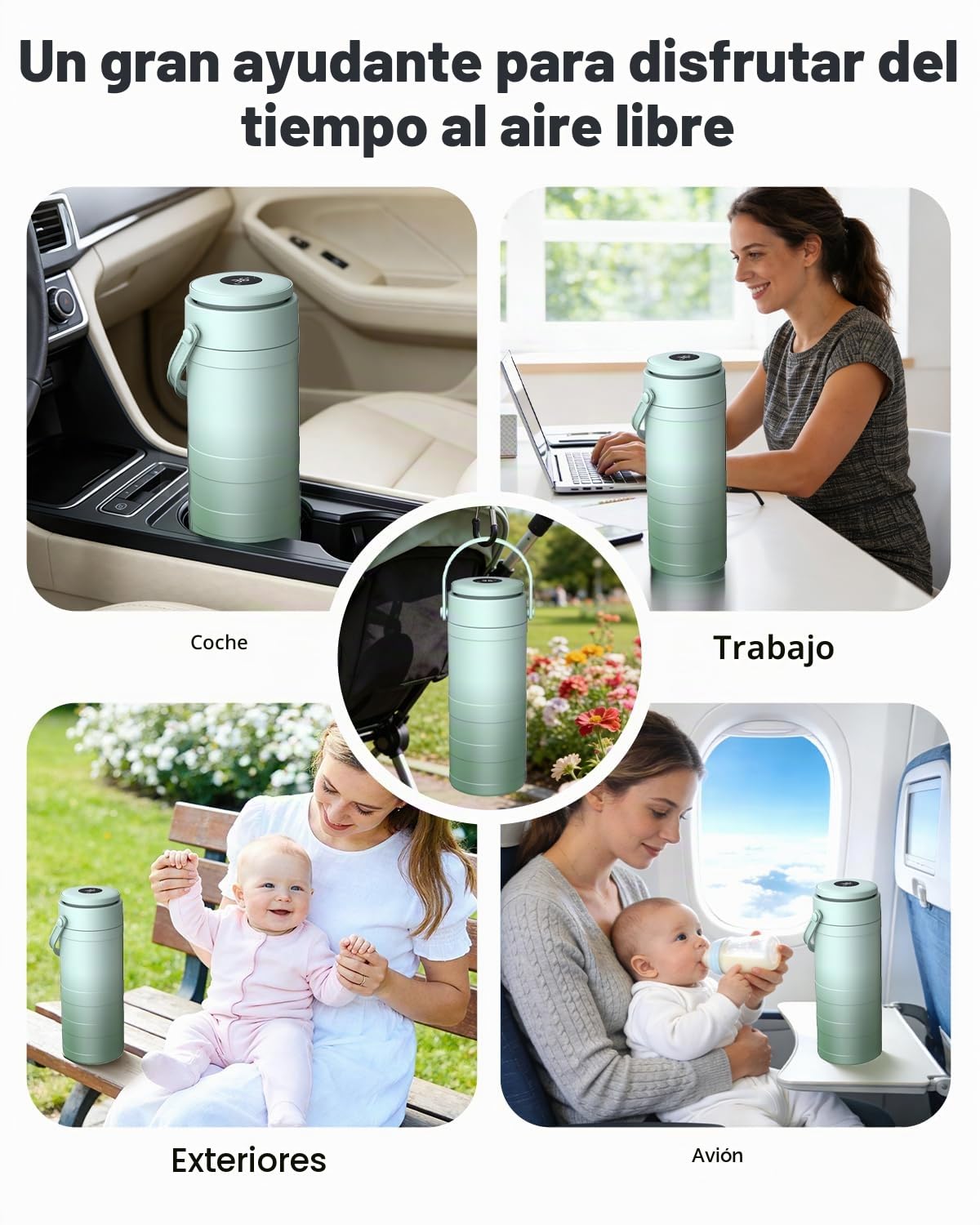 Enfriador portátil de leche materna, 560 ml Gran enfriador de leche materna de viaje HY05-1