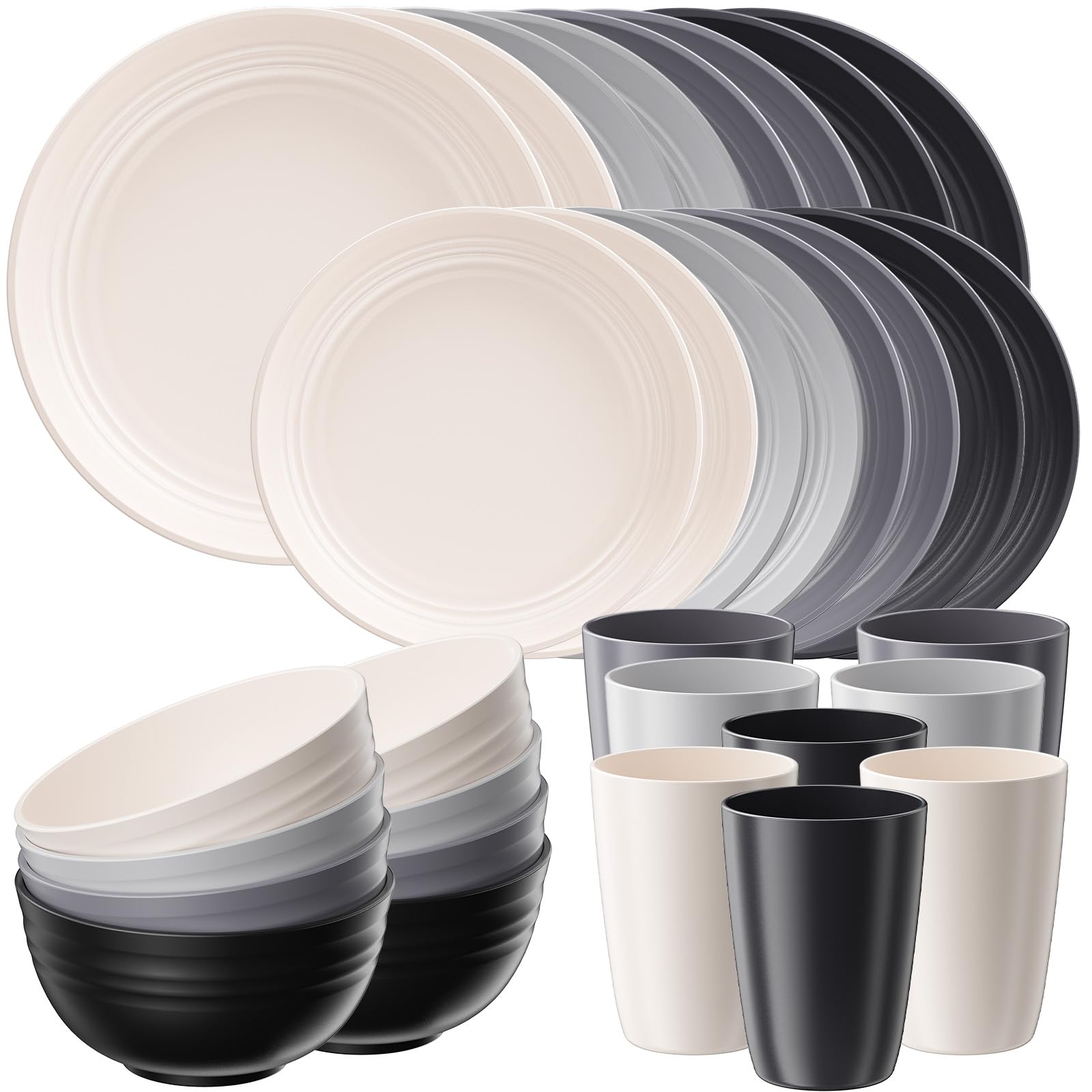 Quatish 16-Piece Blue Dinnerware Set -18