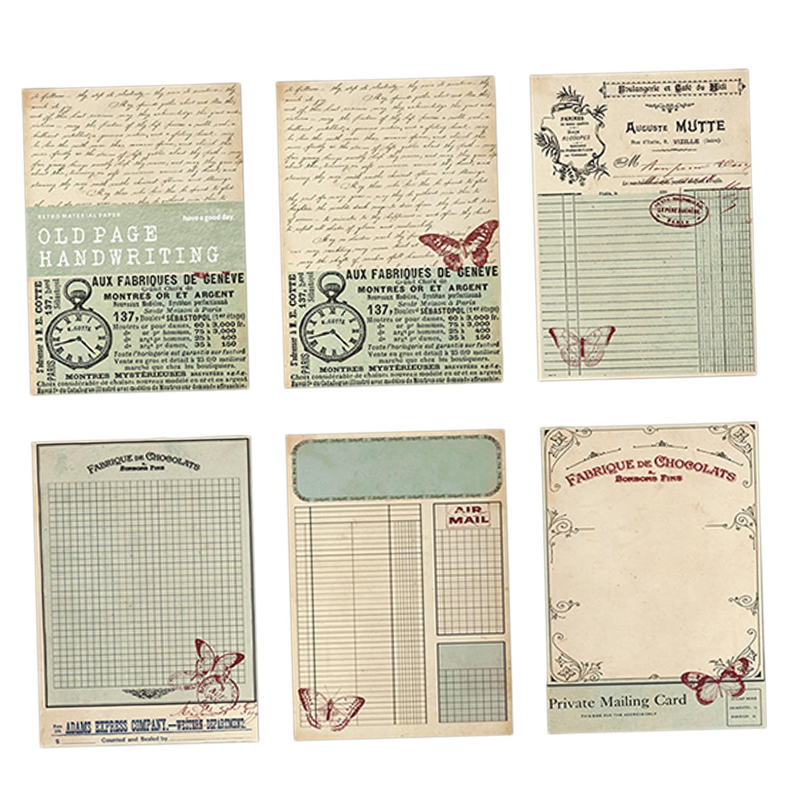 Maxtonser 30 Sheets Antique Scrapbooking Paper Handmade Paper Sheets For Scrapbooking Journal And Card Making Art Craft Project