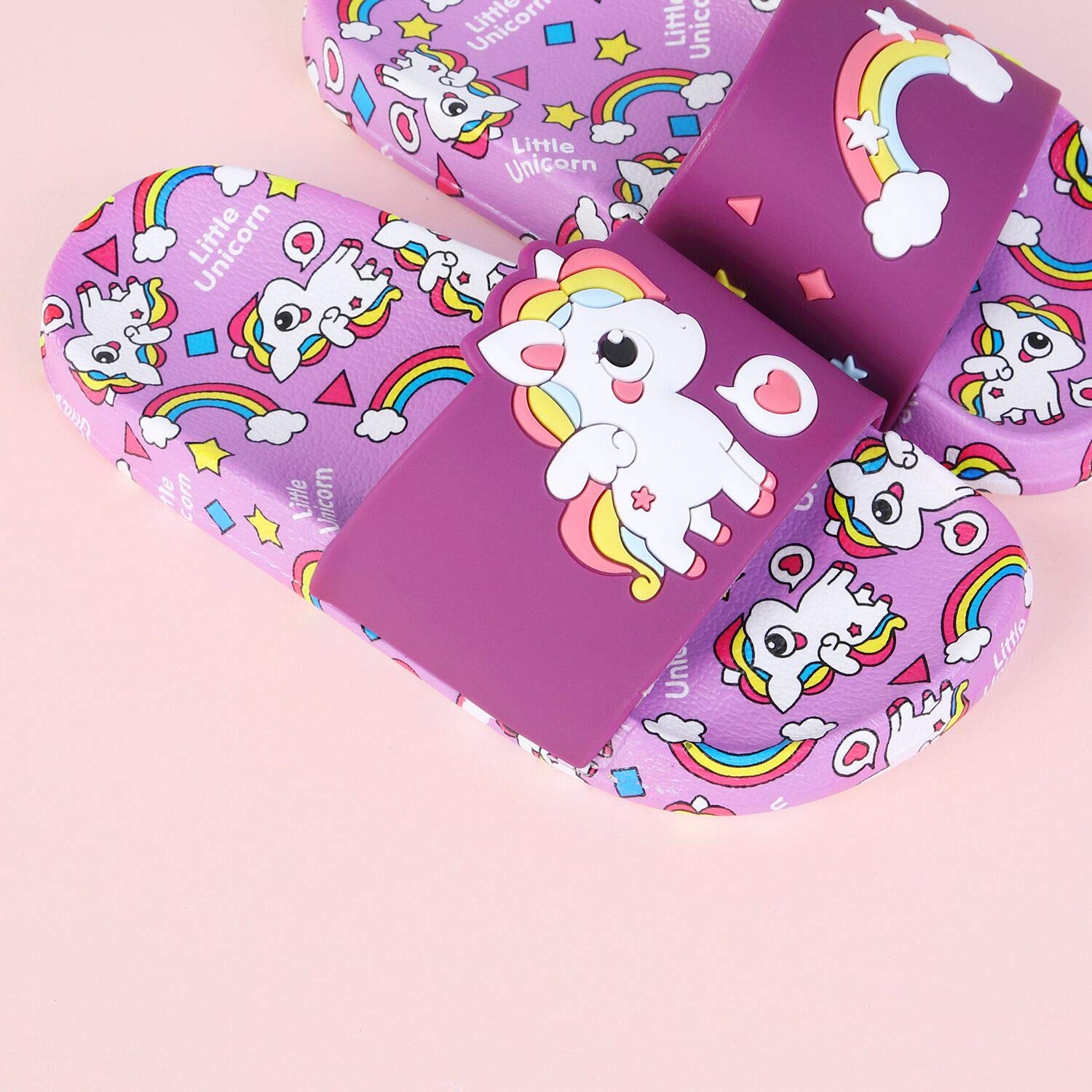 Chanclas para Niñas Sandalias de Baño Antideslizantes Unicornio