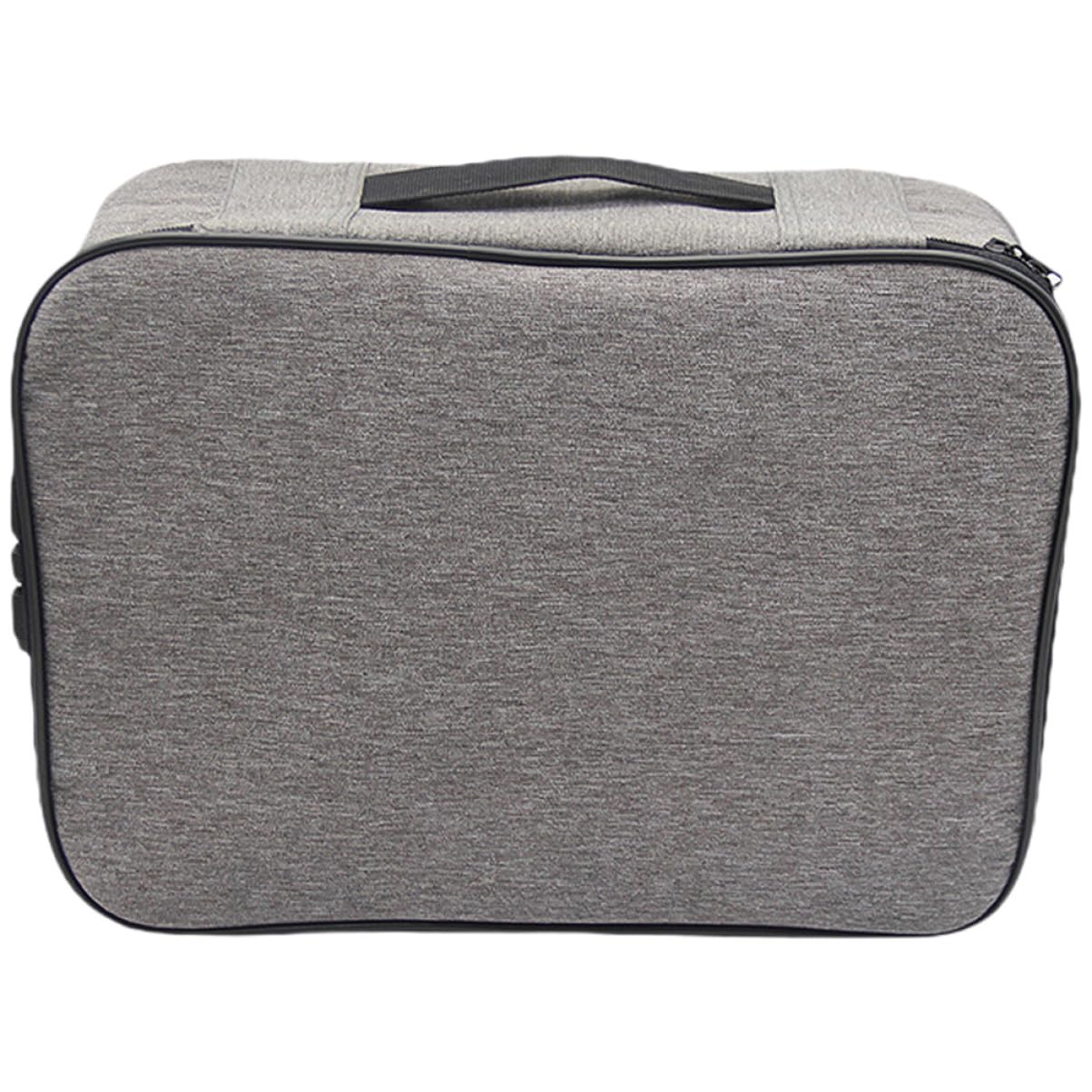 Mikikit Scatola Documenti con Serratura Combinata Organizer Portatile per Ufficio e Casa Contenitore Archiviazione Strati per Passaporti Certificati e Grigio