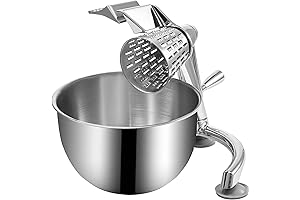 VEVOR Rotary Cheese Grater, Zinc Alloy Rotary Vegetable Mandoline